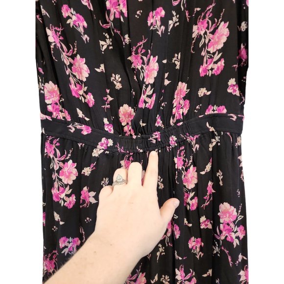 Floral Open Front Kimono Dress - Picture 6 of 6